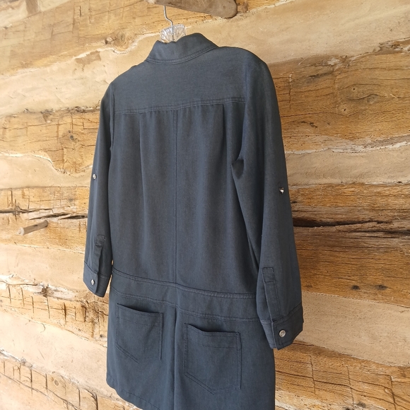 W By Worth Blue Long Sleeved Short Jumpsuit Size 2 - Picture 6 of 9